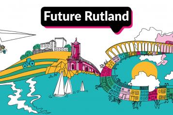 Future Rutland, county cartoon illustration