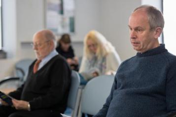 Man in waiting room